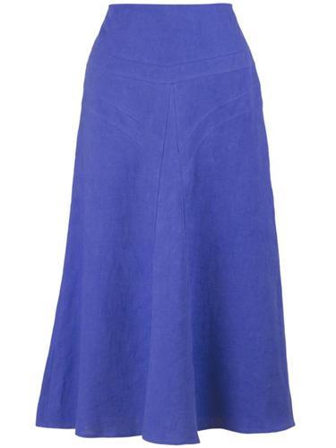 Blue Linen Skirt 