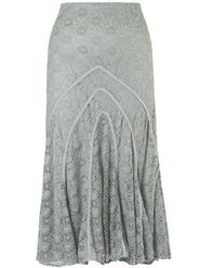 Opal Daisy Stretch Lace Cathedral Detail Skirt